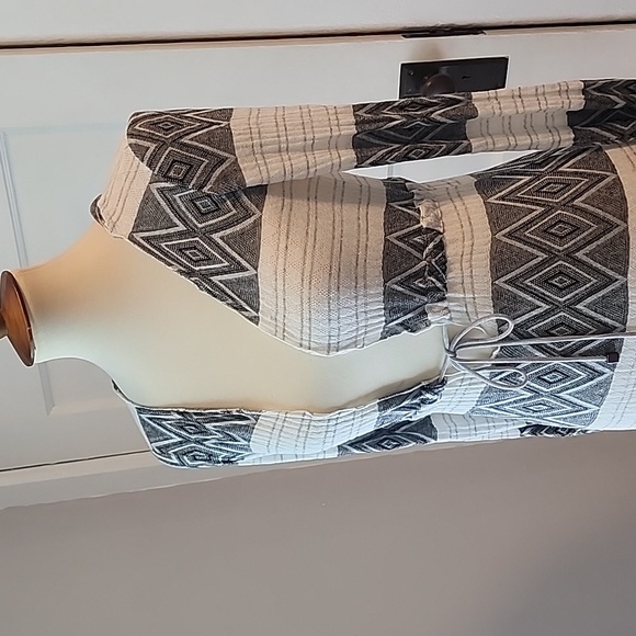 Vitamin A Chevron Maxi Swim Cover-up, Size S - Picture 7 of 14